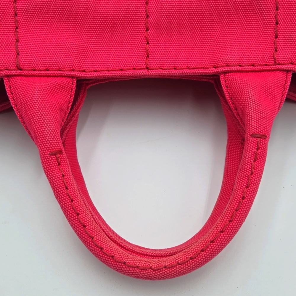 PRADA Canvas Canapa Tote Cotton Denim B2439G Pink - COA included - Picture 10 of 12